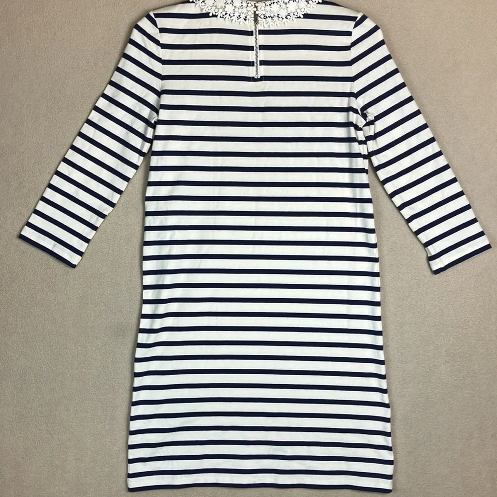 Kate Spade Poplin Collar Striped Tee Dress‎ Women’s size XXS